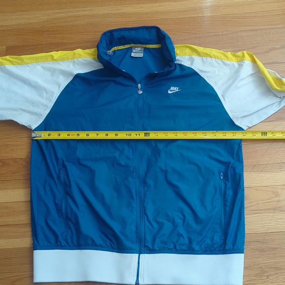 Nike Colorblock Windbreaker XL Packable Hood Running Jacket - Picture 5 of 13